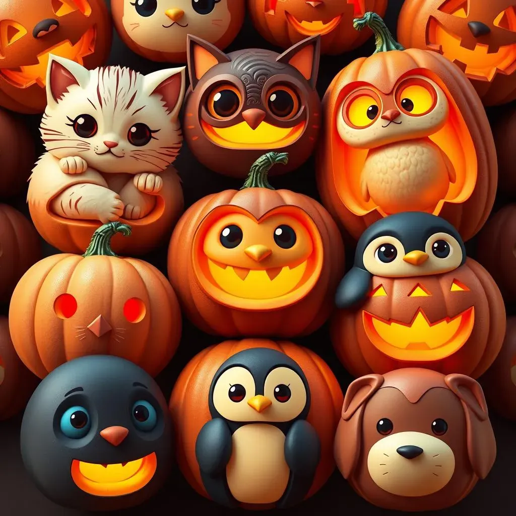 Adorable Animals: Super Cute Pumpkin Carving Ideas