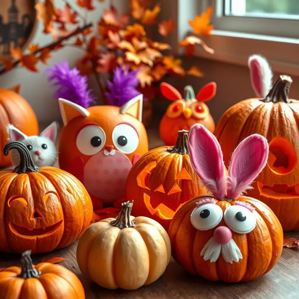 Adorable AnimalThemed Cute Pumpkin Carving Ideas