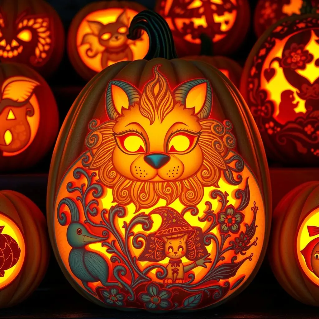 Advanced Pumpkin Carving Cute Designs