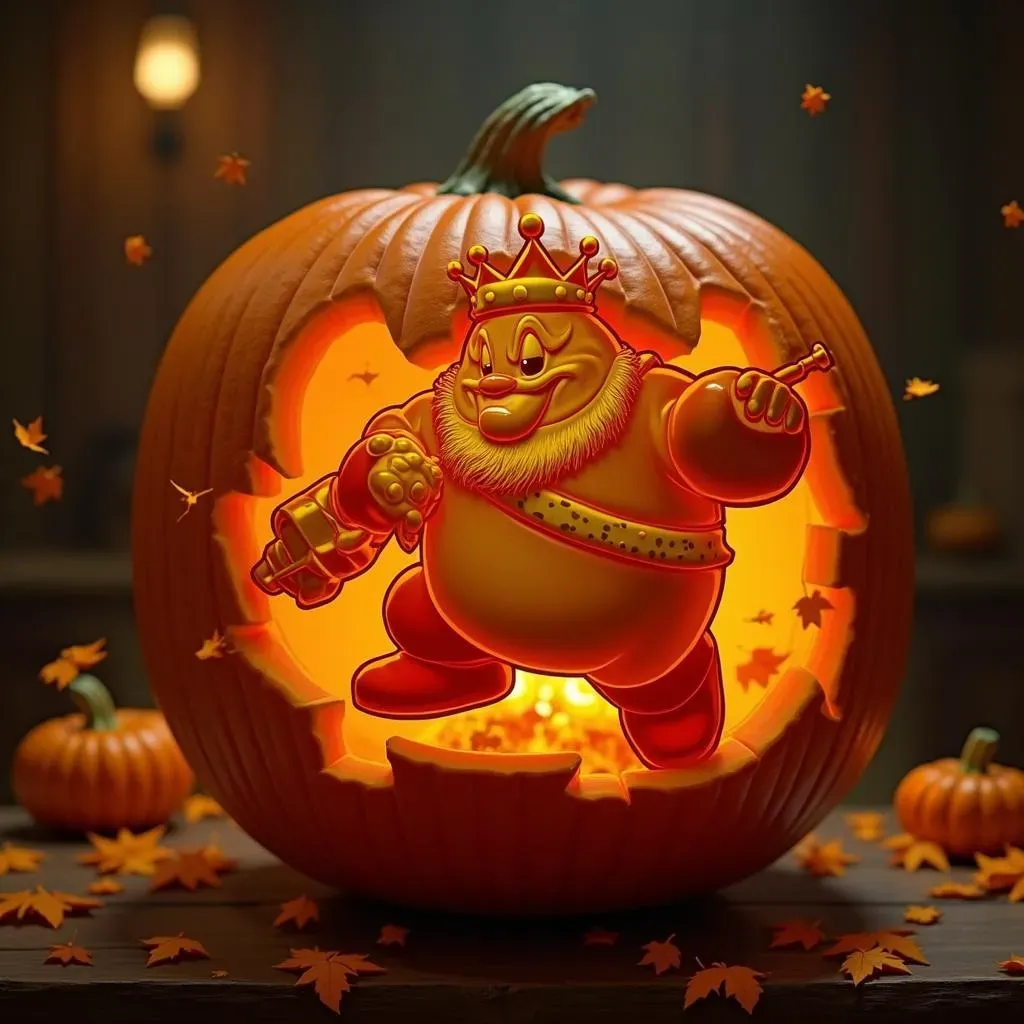 Advanced Pumpkin Carving Ideas: Kirby Boss Battles