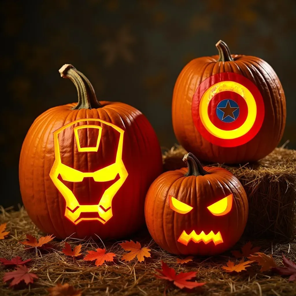 Avengers Assemble: Stencils for SuperPowered Pumpkin Carvings