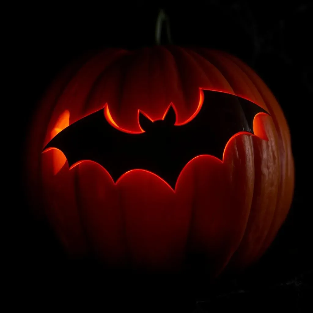 Battastic Pumpkin Carving Ideas: Simple Silhouettes