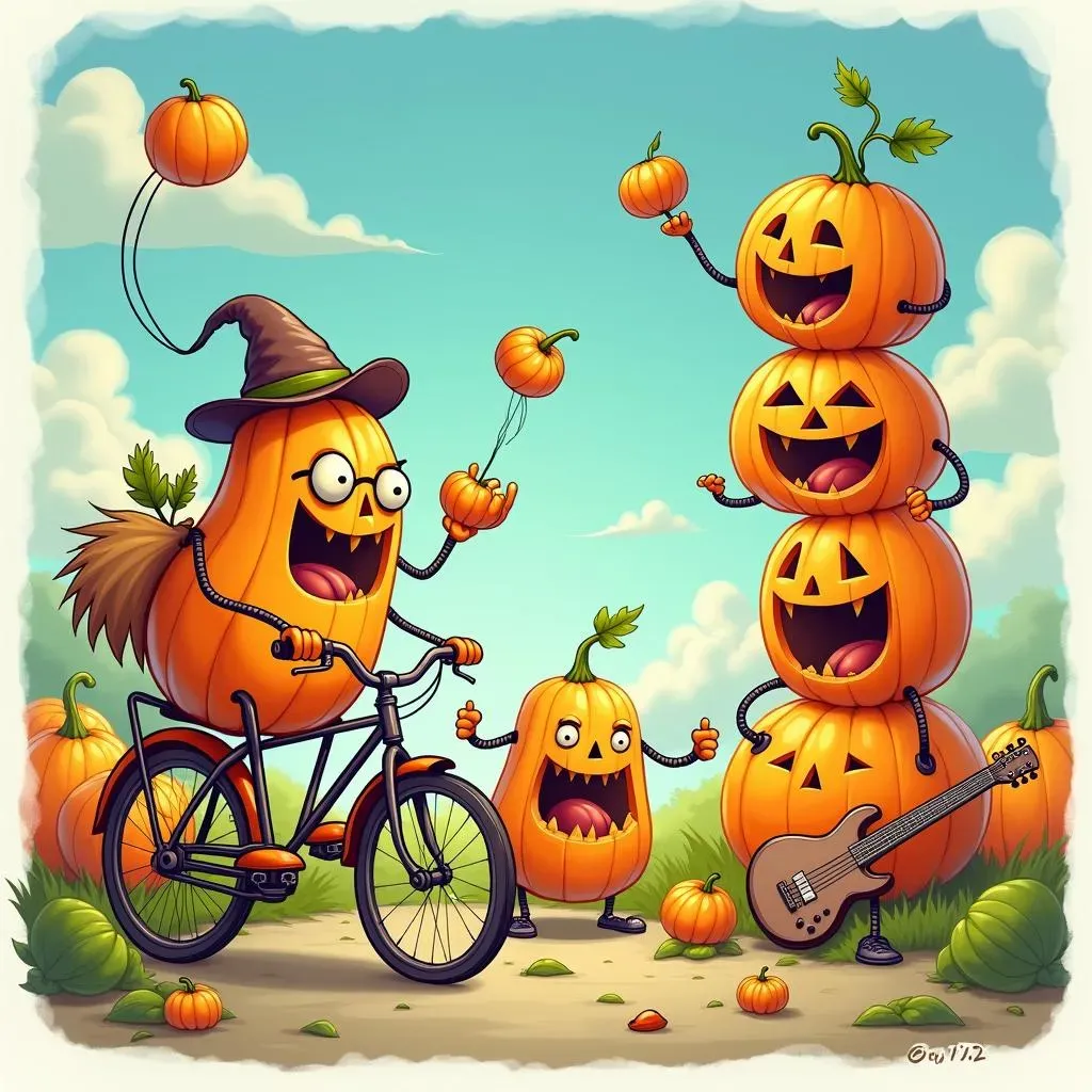 Beyond the Basic Triangle: Creative Goofy Pumpkin Shapes