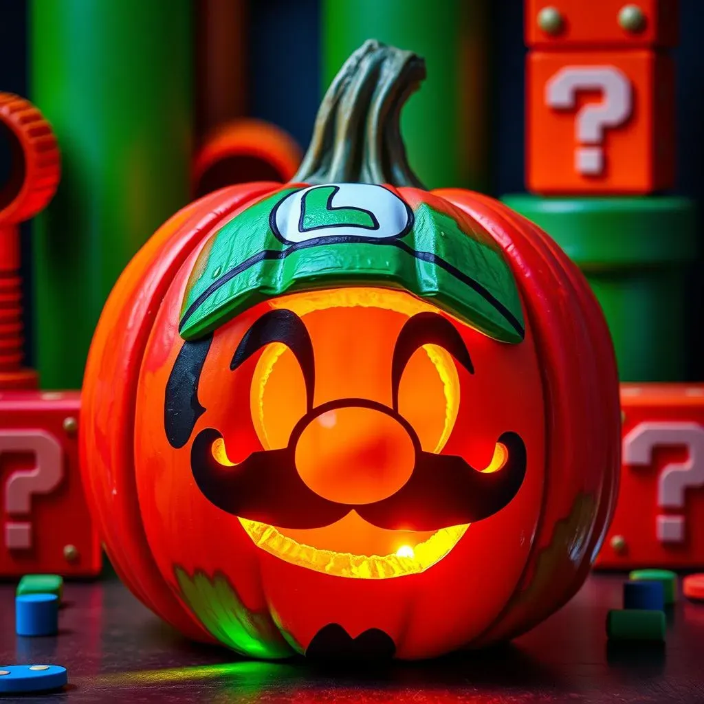 Beyond the Carve: Painting and Decorating Your Mario Pumpkin