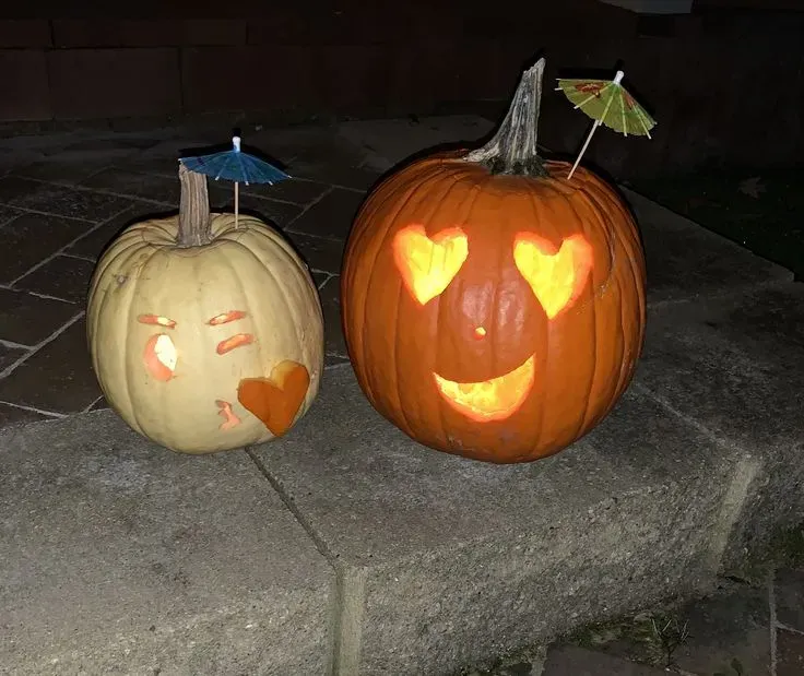 Beyond the Knife: NoCarve Easy Couple Pumpkin Ideas