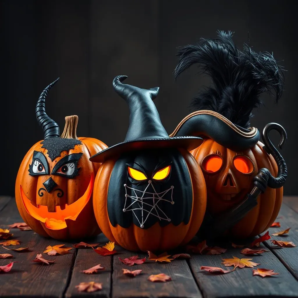 Character Creations: From Disney Villains to Storybook Horrors on Your No Carve Pumpkin