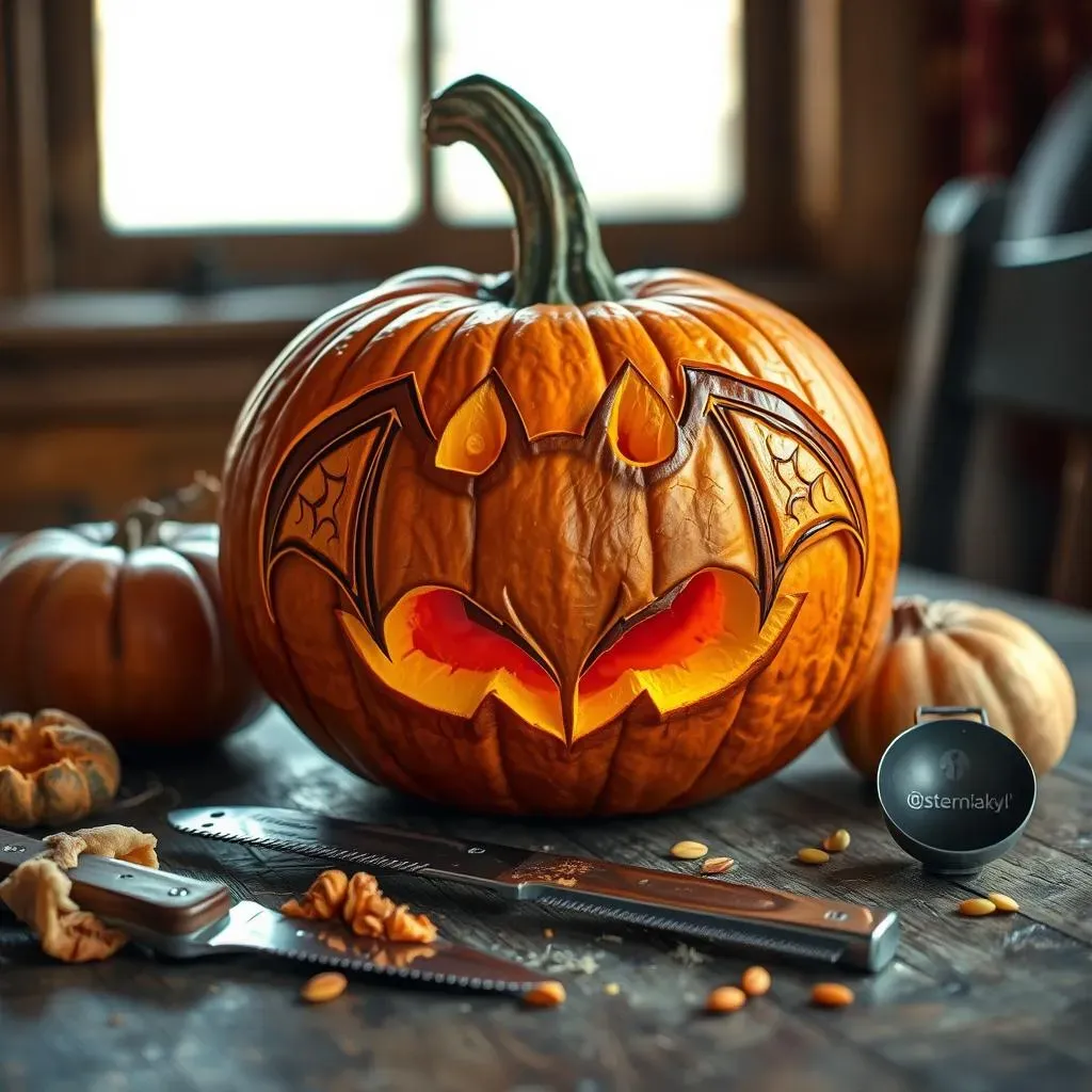 Choosing Your Pumpkin and Tools for Easy Bat Carving