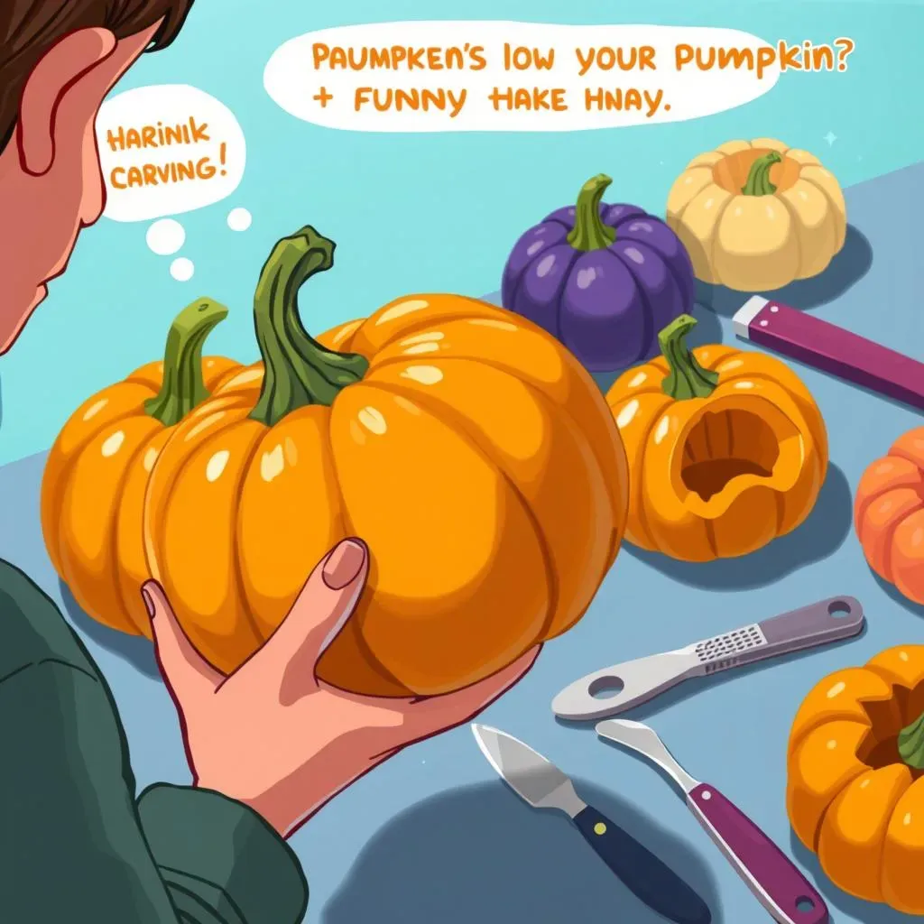 Choosing Your Pumpkin and Tools for Funny Carving