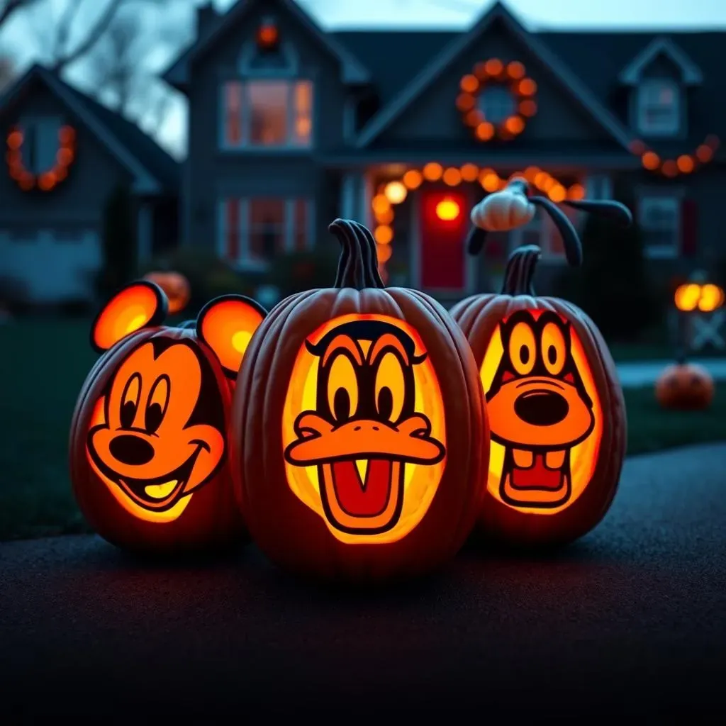 Classic Characters Come to Life: Timeless Disney Pumpkin Designs