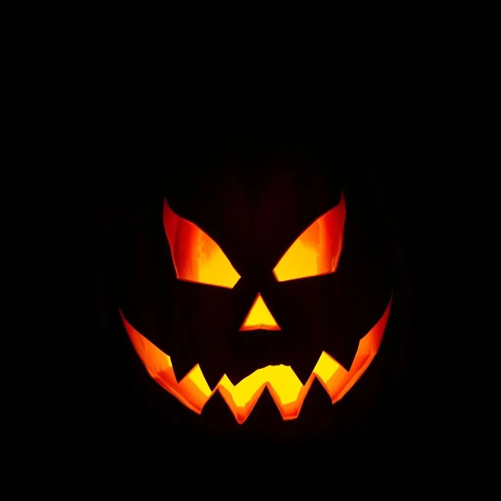 Classic Scary Faces: The Foundation of Easy Pumpkin Carving Ideas