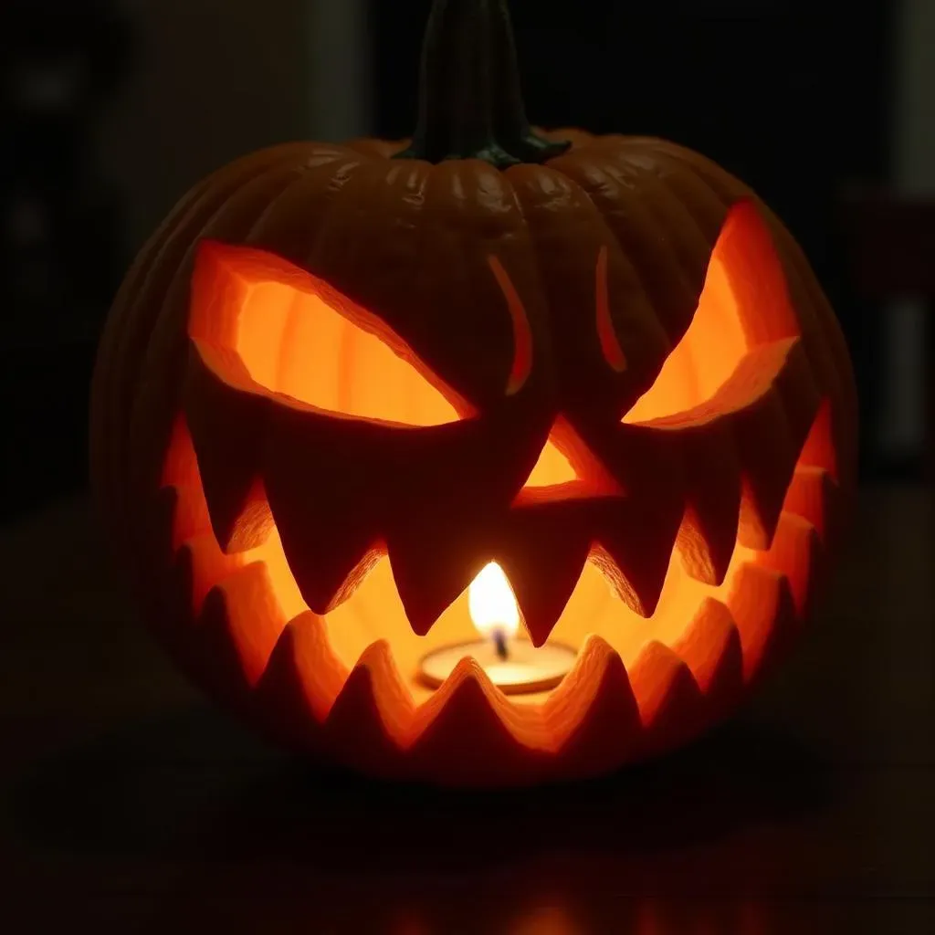 Classic Scary Faces: Timeless Pumpkin Carving Ideas