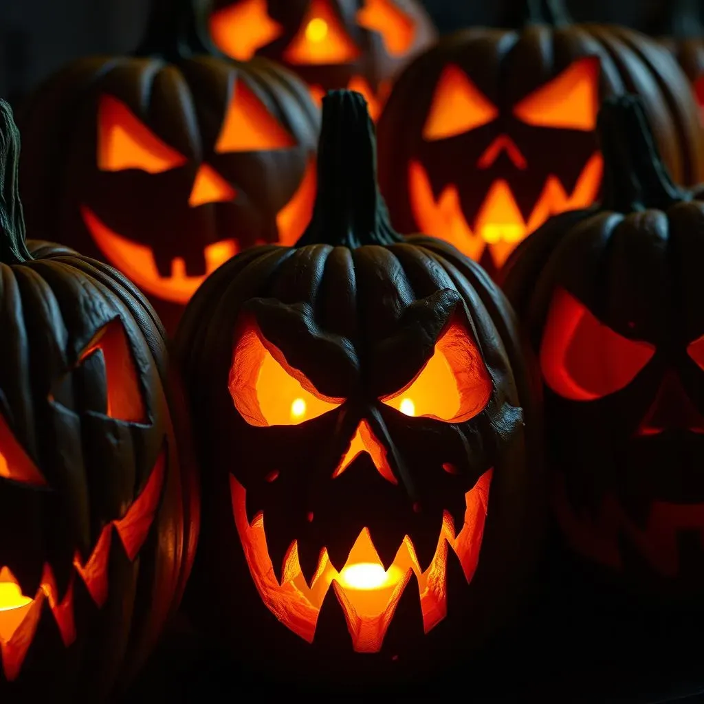 Classic Scary Faces: Timeless Pumpkin Carving Ideas