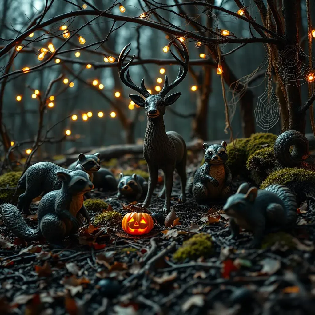 Creating a Spooky Woodland Scene with Animal Carvings