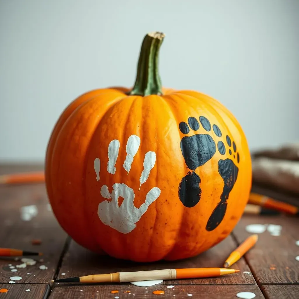 Creating Pumpkin Keepsakes: Handprint and Footprint Art