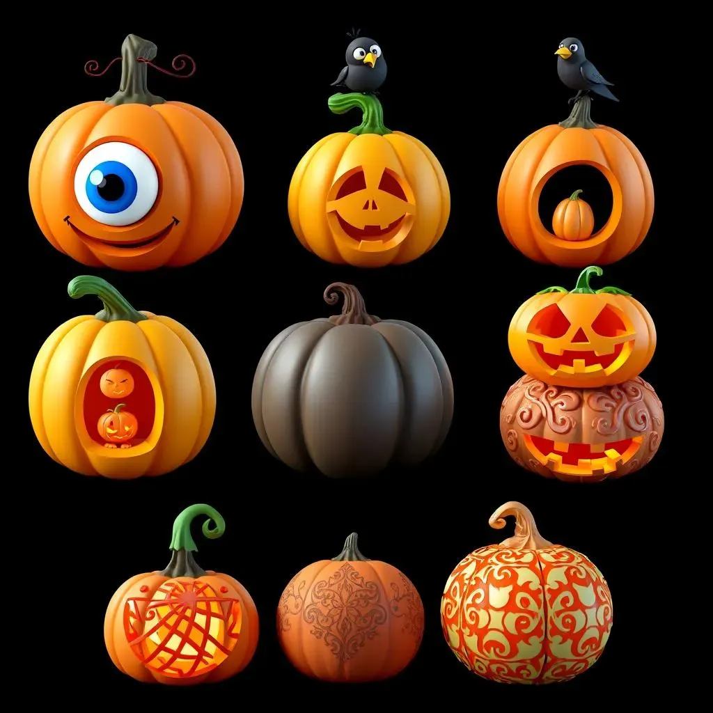 Creative and Unique Cute Pumpkin Carving Designs