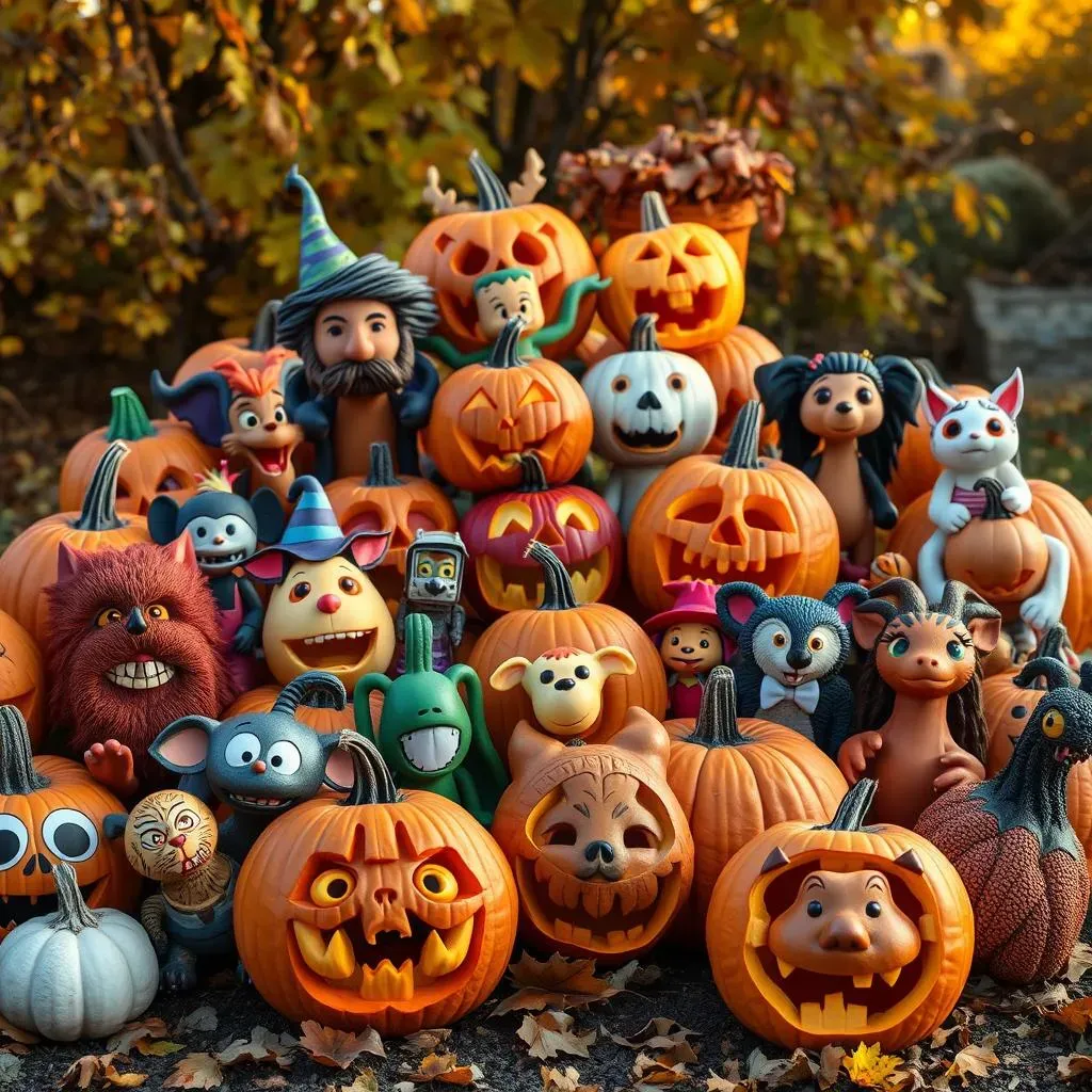 Creative & Cute Character Pumpkins