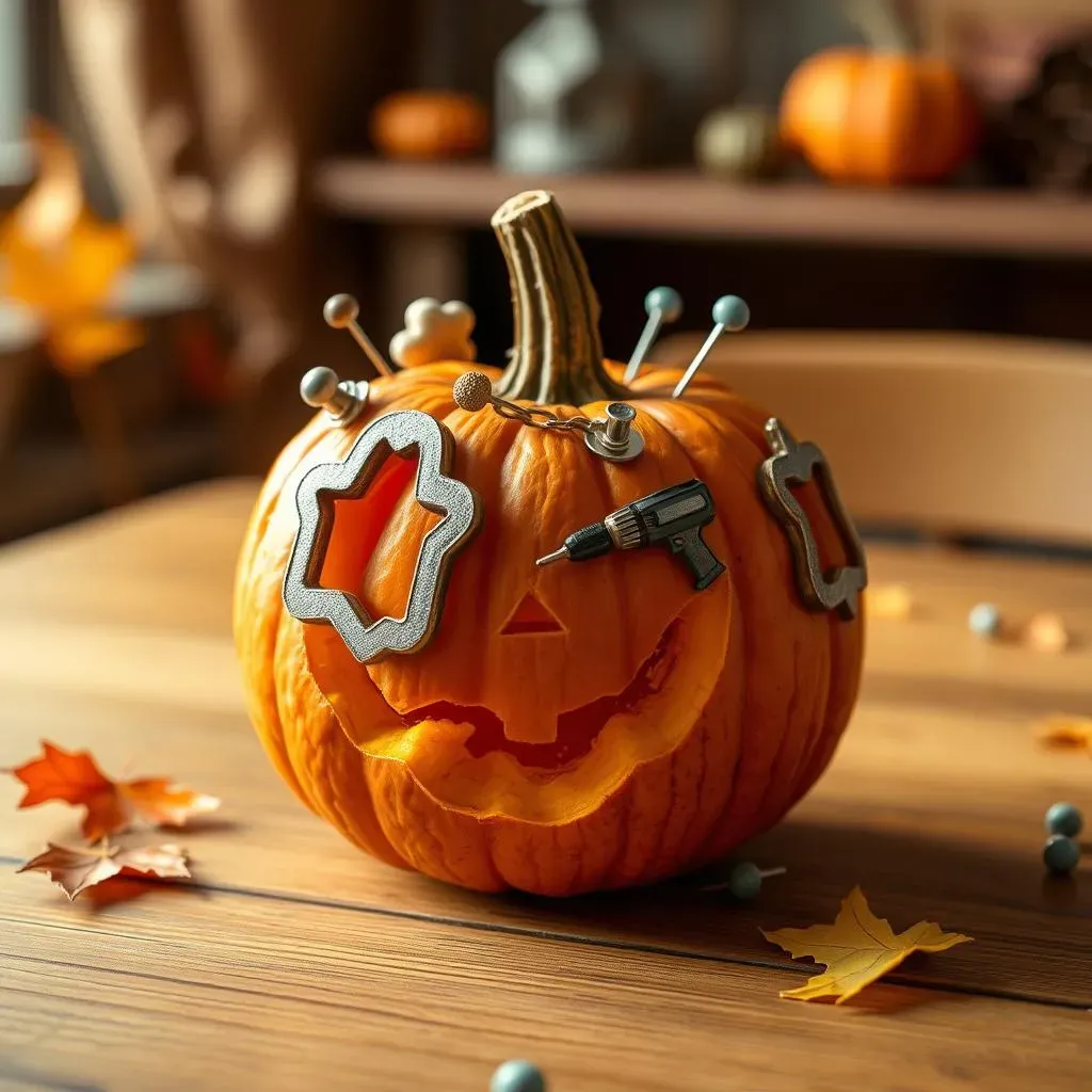 Creative Cute Small Pumpkin Carving with Everyday Objects