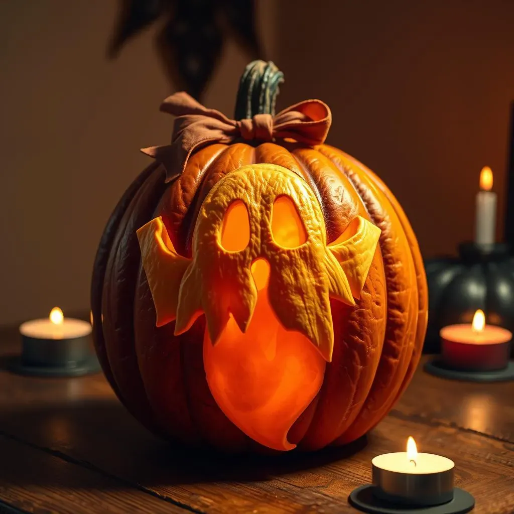 Creative Ghost Pumpkin Designs with Templates