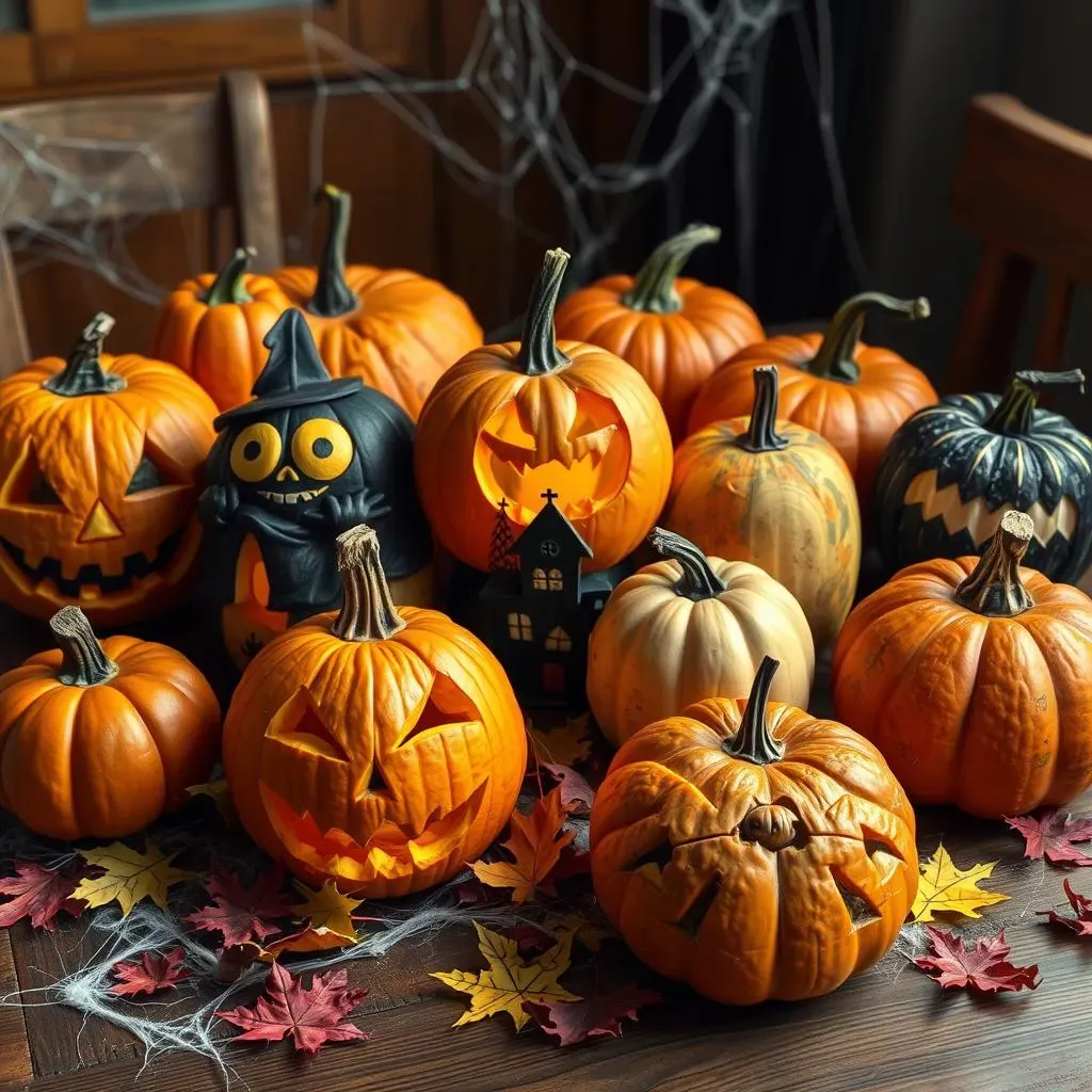 Creative HalloweenThemed Pumpkin Carving Designs