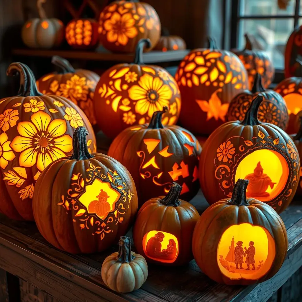 Creative Ideas for Display Pumpkin Carving Indoors