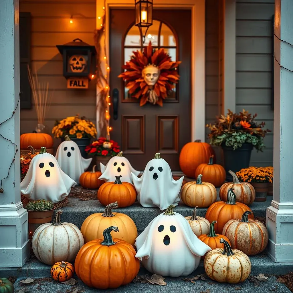 Creative Ways to Display Your Cute Ghost Pumpkins