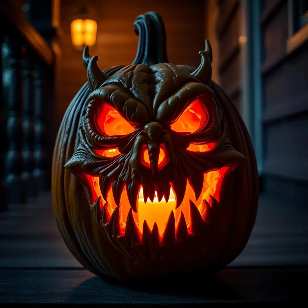Creepy Creatures: DIY Scary Pumpkin Faces