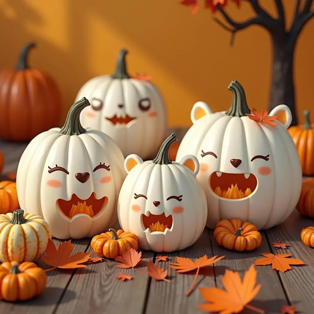Cute and Creative: Fun White Pumpkin Designs for All Ages