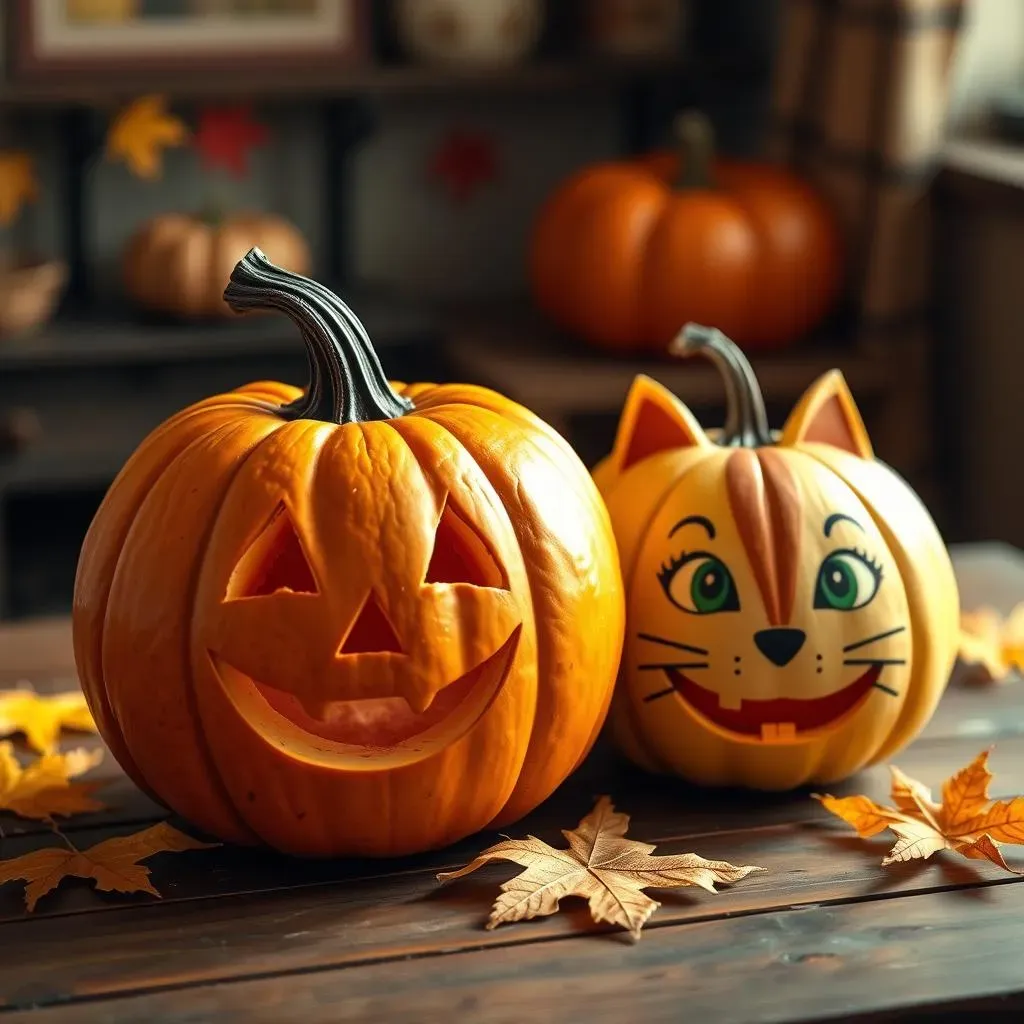 Cute and Easy 2 Pumpkin Carving Ideas for Beginners