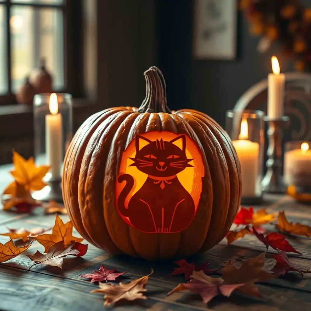 Cute Cat Pumpkin Carving: Stencils and Patterns