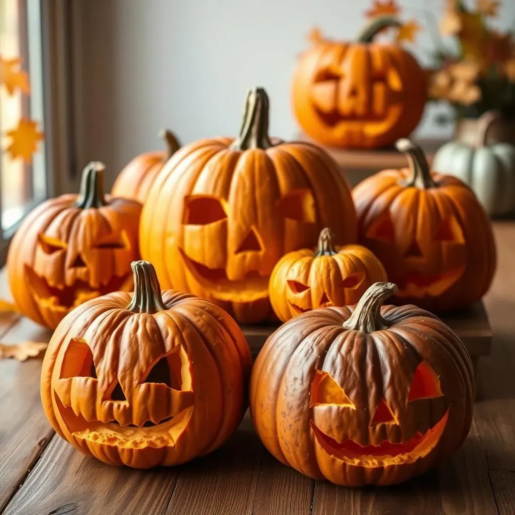 Amazing Cute Easy Pumpkin Faces Carving Ideas For You