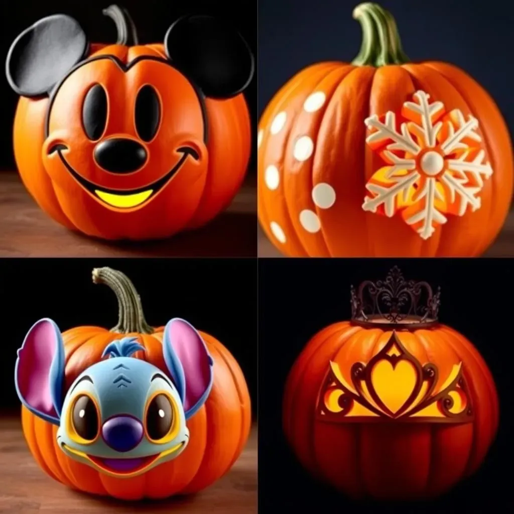 Amazing Cute Pumpkin Carving Ideas Disney:  Unleash the Magic