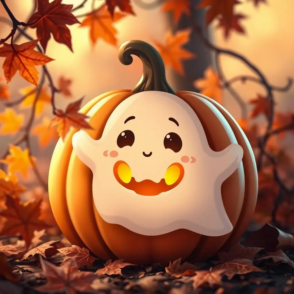 Absolute Cute Pumpkin Carving Ideas Ghost for Halloween