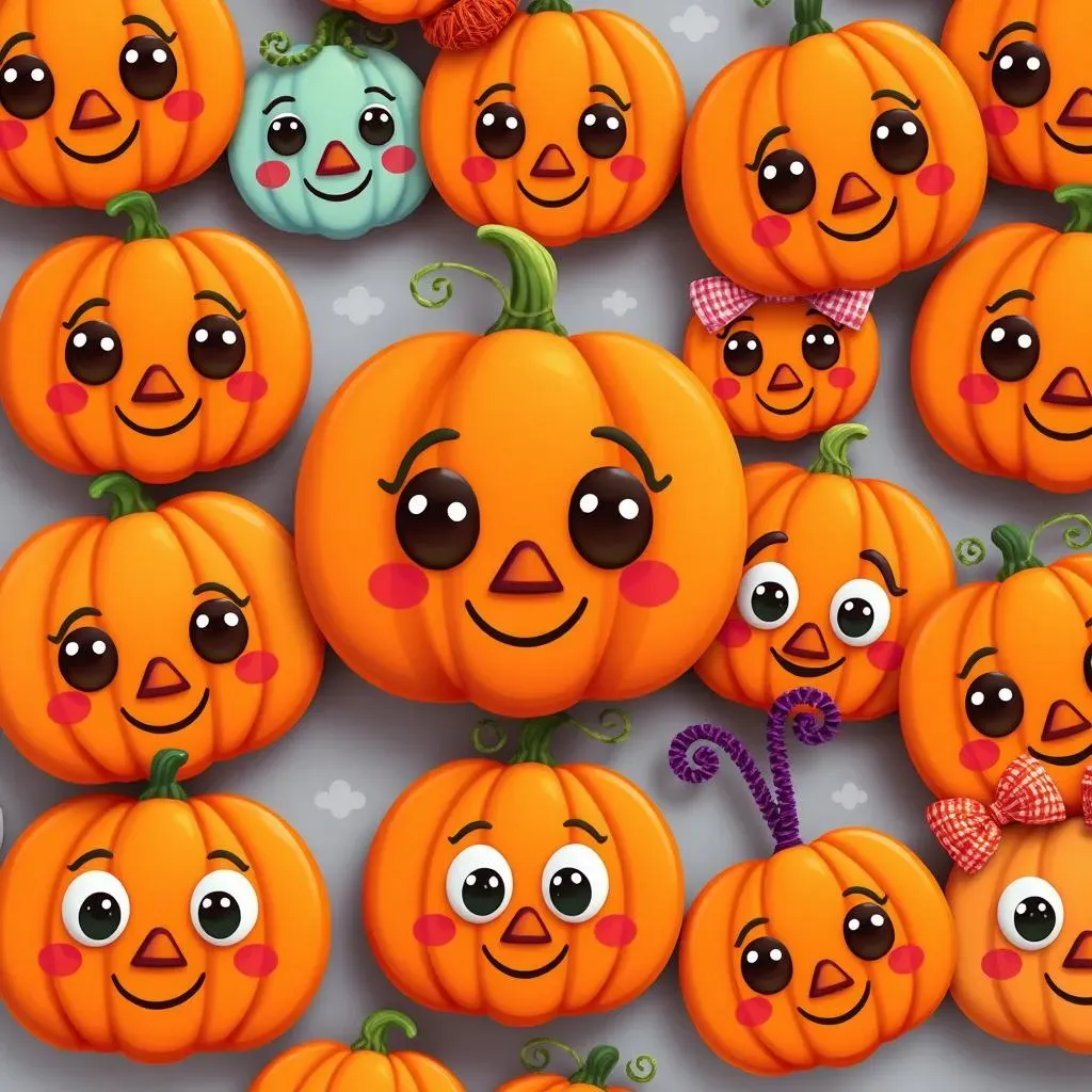 Cute Pumpkin Faces: Simple & Adorable Designs