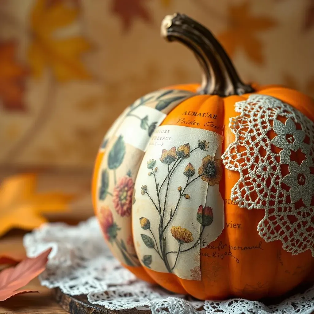 Decoupage Dreams: Unique No Carve Pumpkin Designs