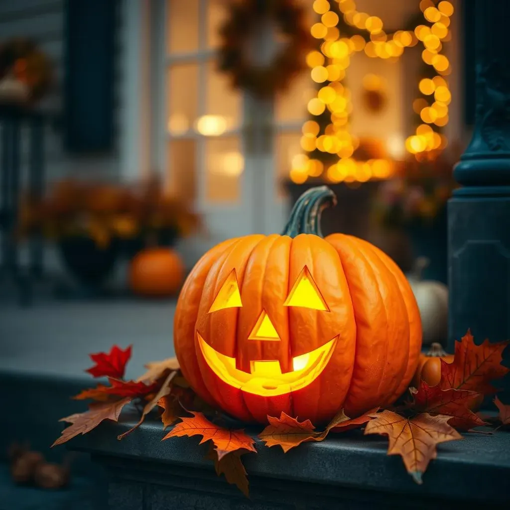 Displaying Your Simple Pumpkin Faces: Creative Lighting and Placement