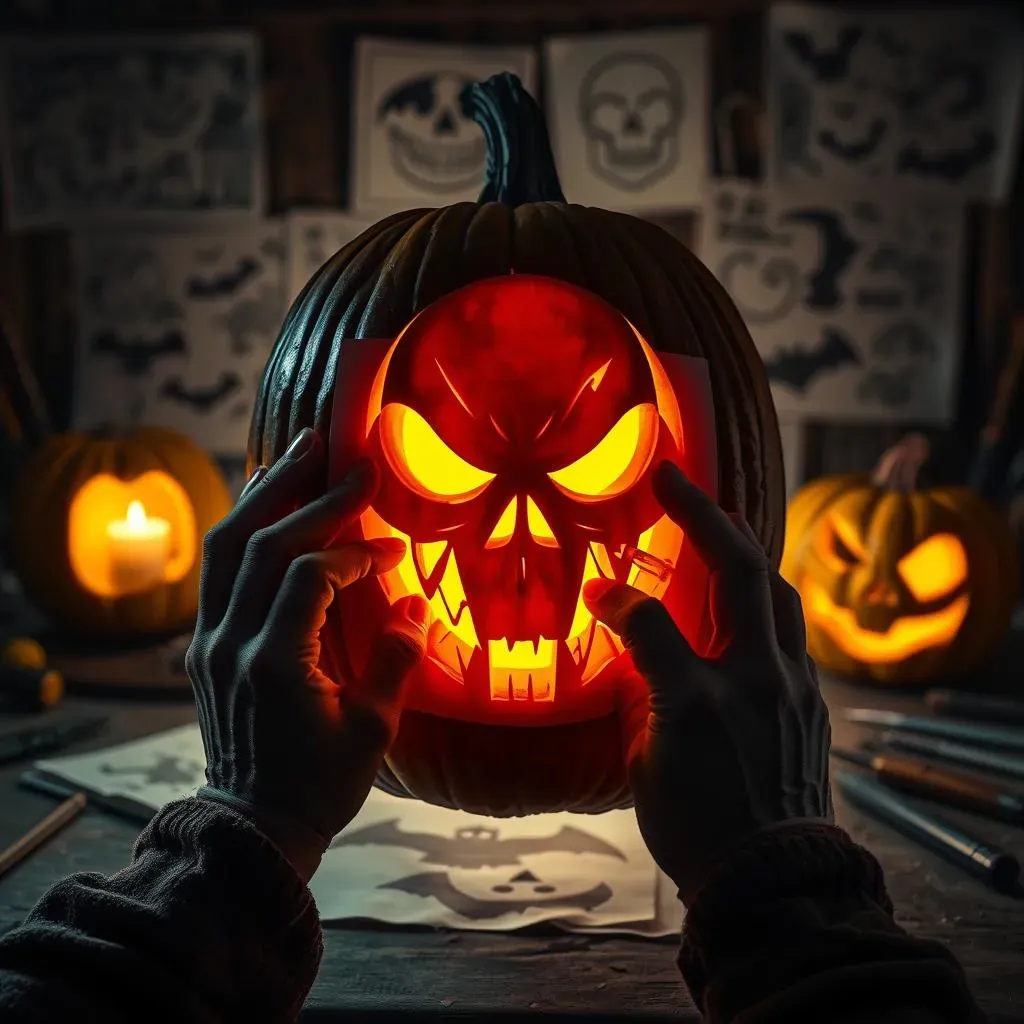 DIY Stencils and Templates: Your Secret Weapon for Good Pumpkin Carving Ideas Scary
