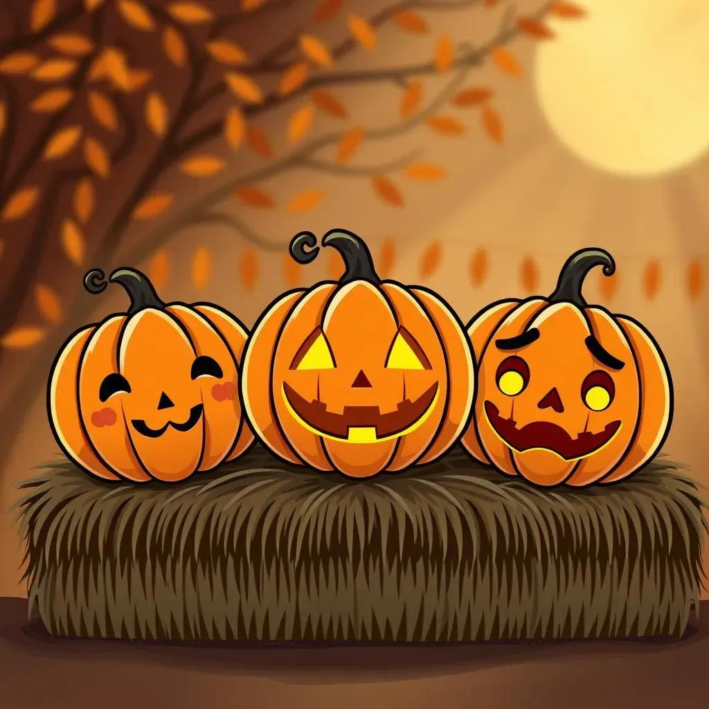 Easy and Simple Kawaii Faces for Beginner Pumpkin Carvers