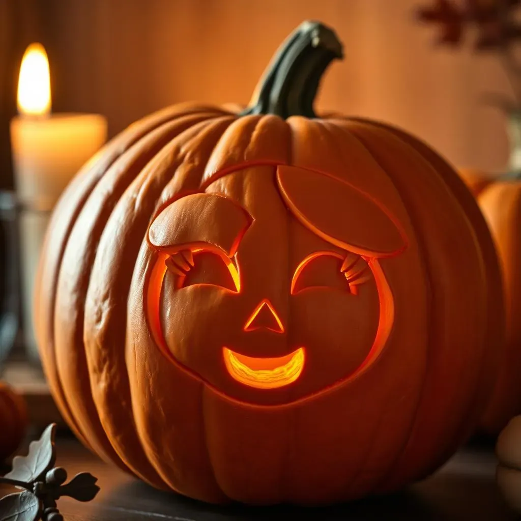 Easy Cute Girl Pumpkin Carving Ideas for Beginners