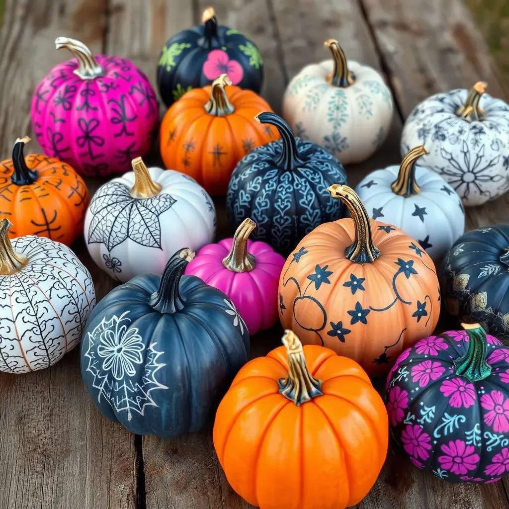 Easy Painted Pumpkin Ideas for Halloween