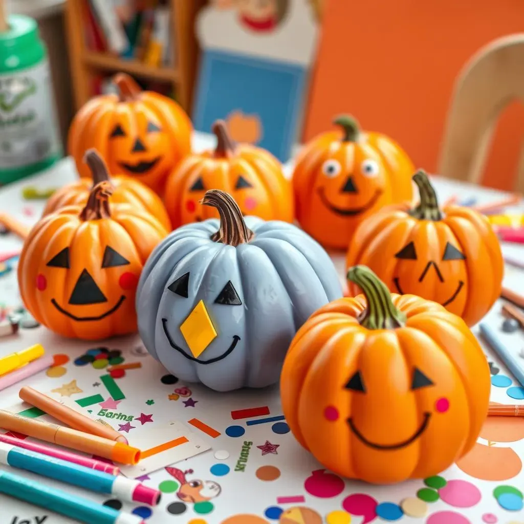 Easy Peasy Cute Pumpkin Faces for Little Hands