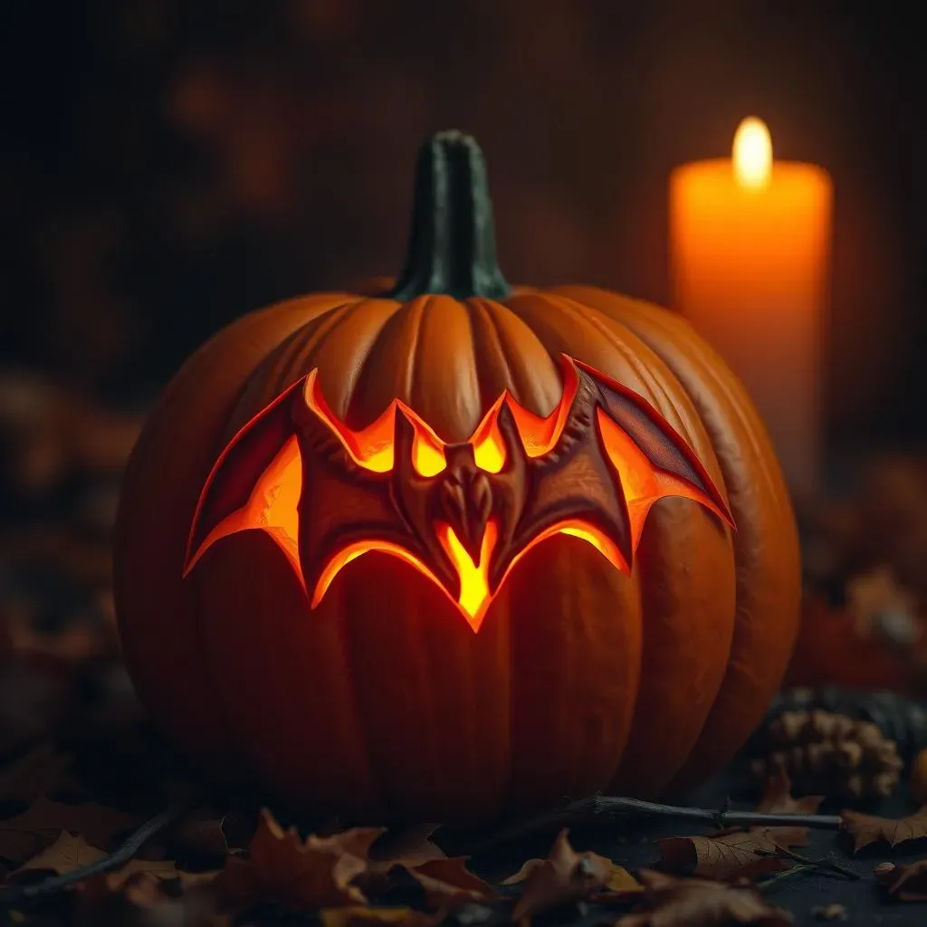 Easy Pumpkin Carving Ideas Bat:  Amazing Designs