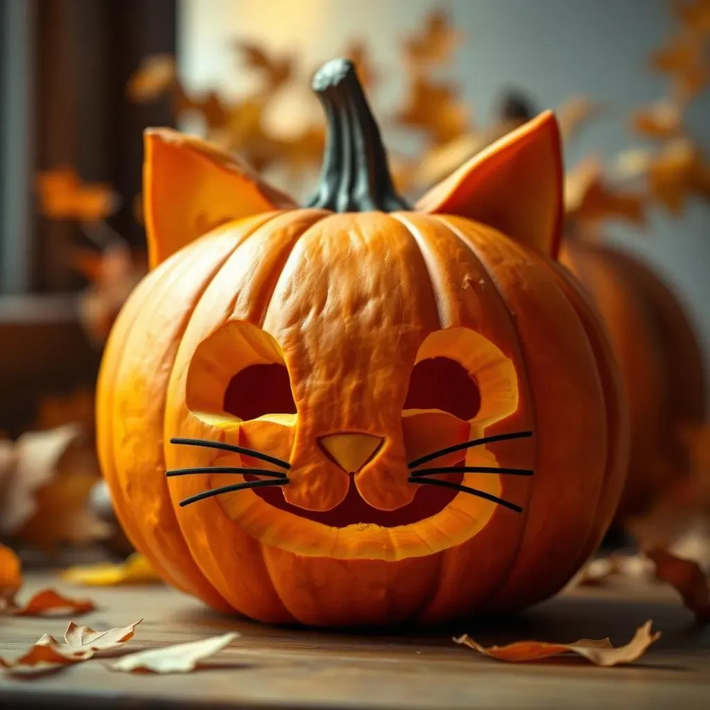 Amazing Easy Pumpkin Carving Ideas Cat for Halloween