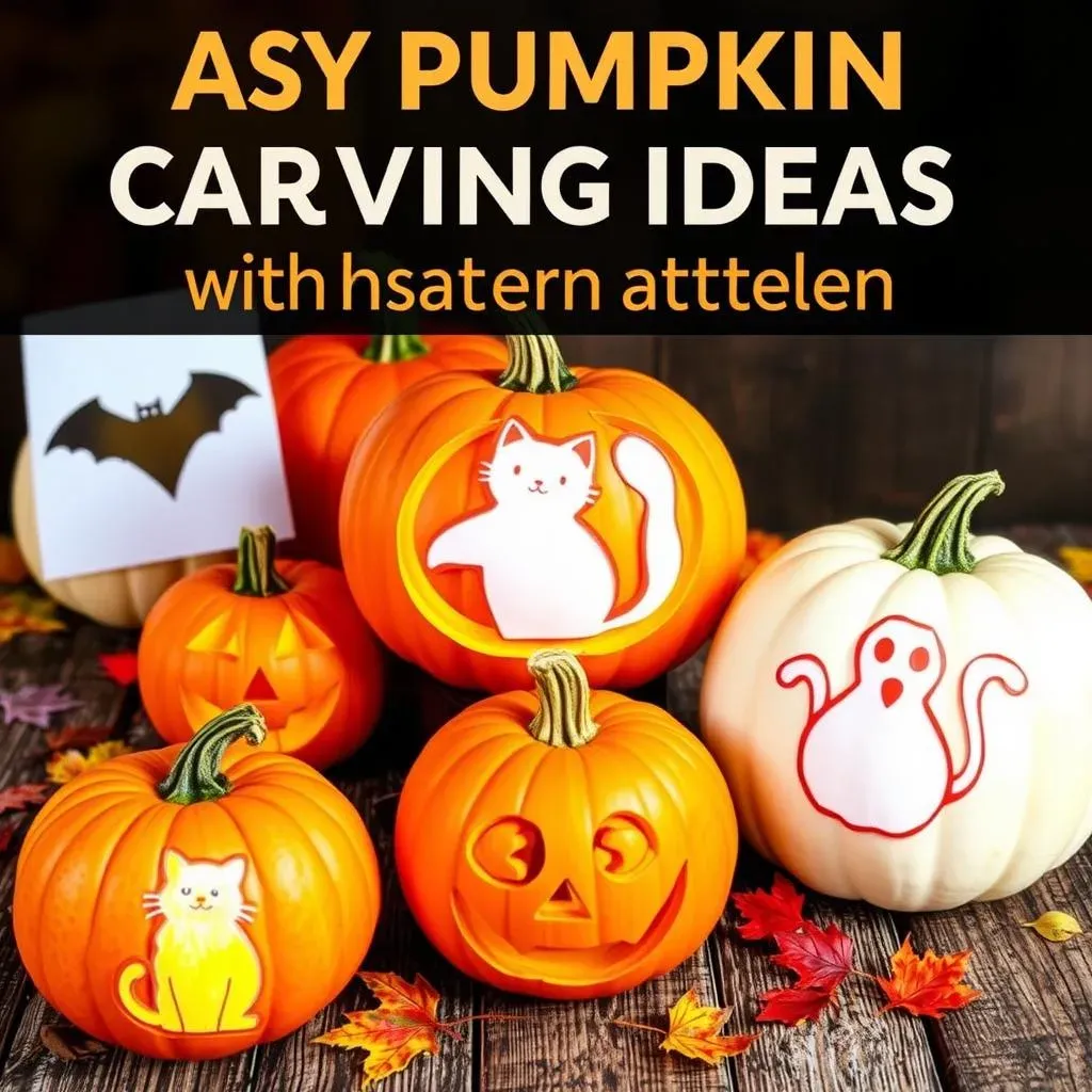 Easy Pumpkin Carving Ideas with Stencils