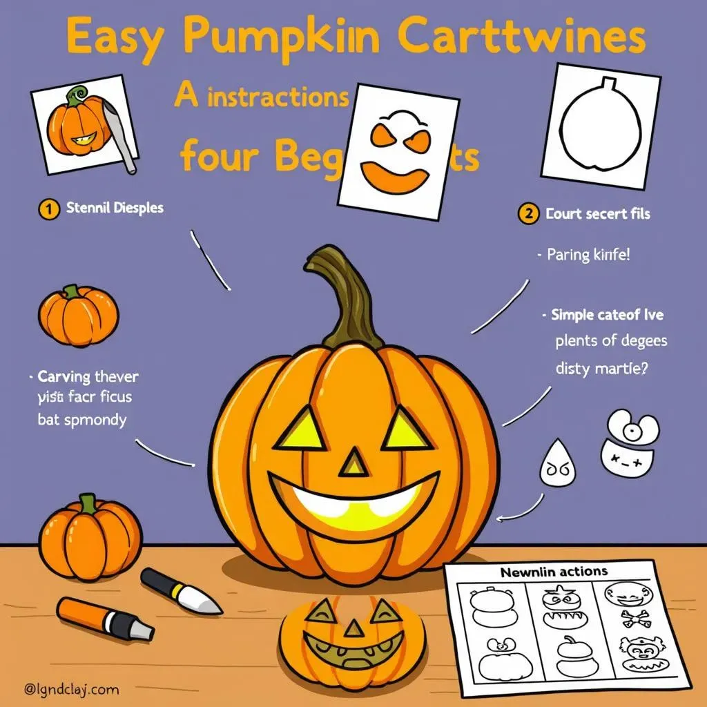 Easy Pumpkin Carving Techniques for Beginners Using Stencils