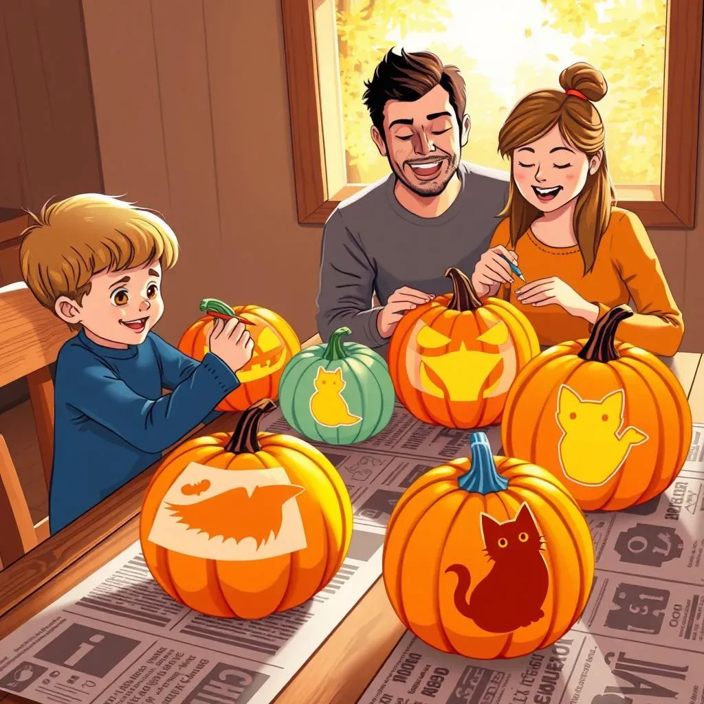 Easy Pumpkin Carving with Free Stencils: NoFuss Fun