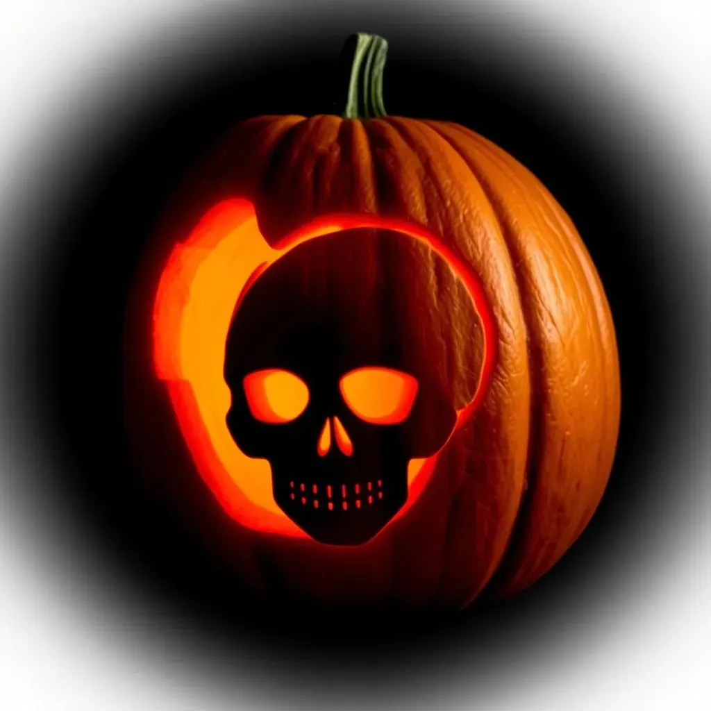 Easy Skull Pumpkin Carving Patterns for Beginners