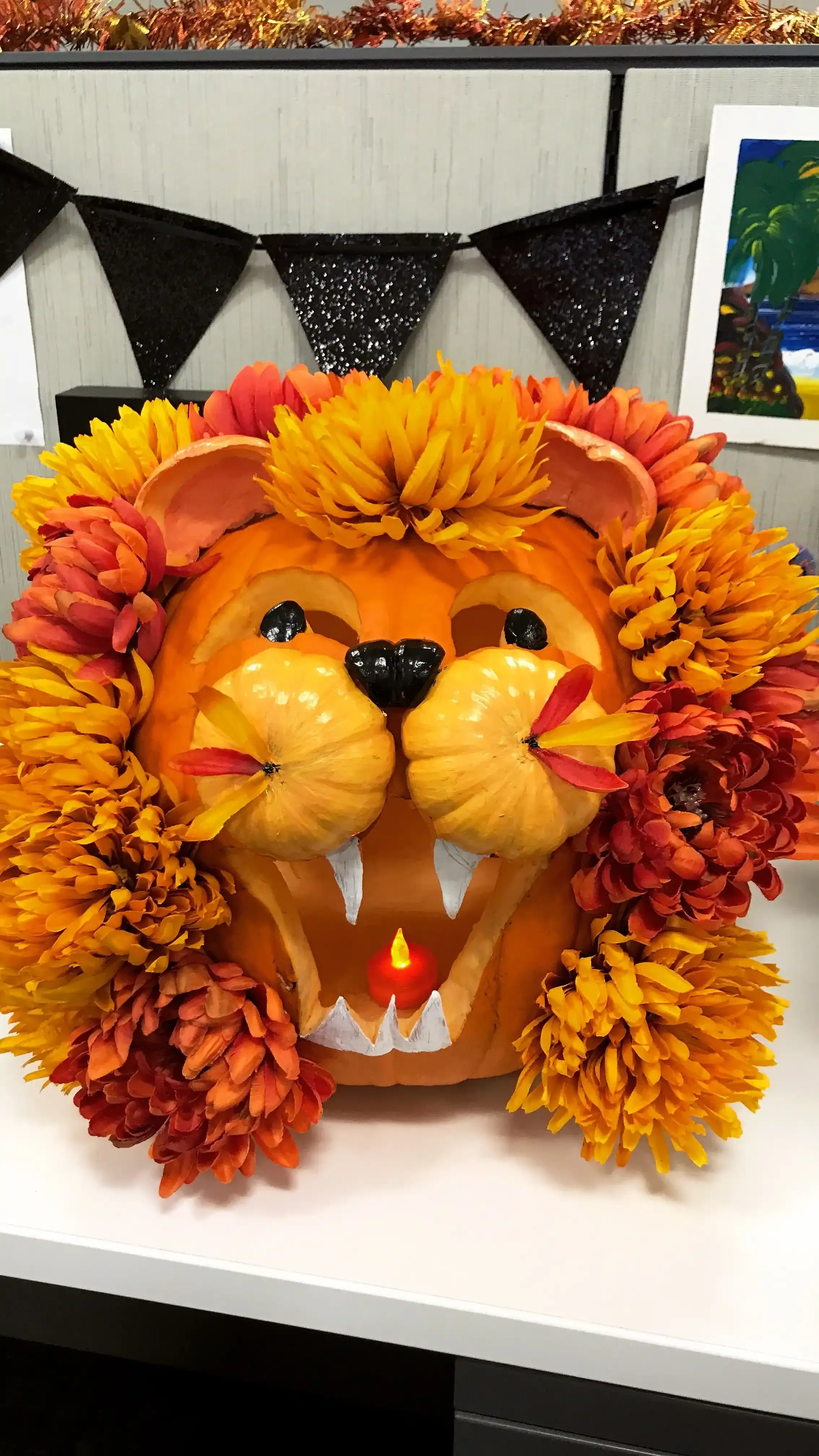 Finishing Touches: Making Your Lion Pumpkin Roar and Shine