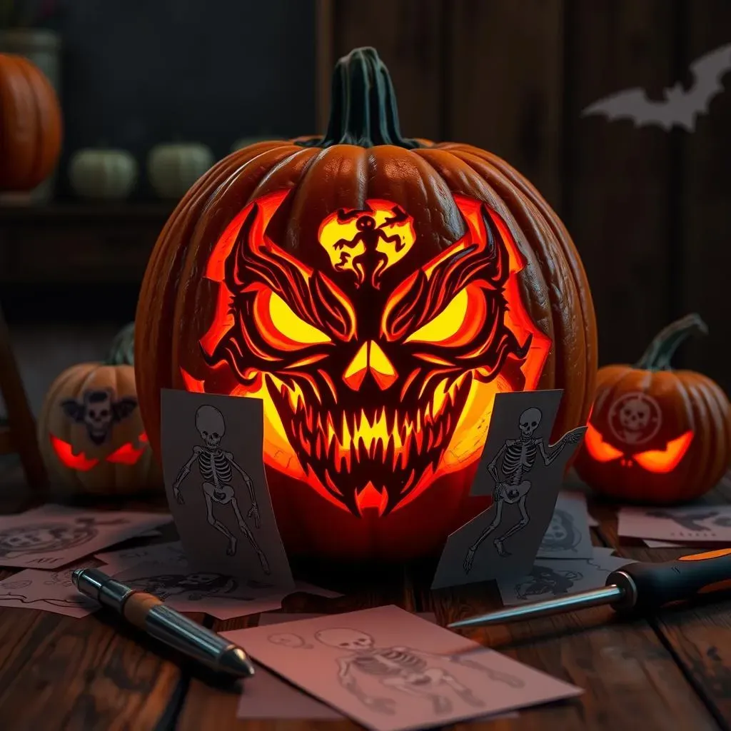 Free Printable Scary Pumpkin Stencils: Monsters, Ghouls, and More