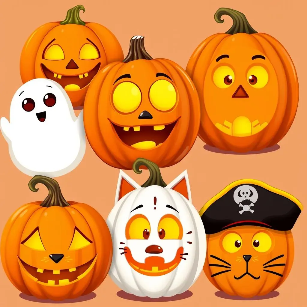 Fun Character Faces: Easy Pumpkin Designs