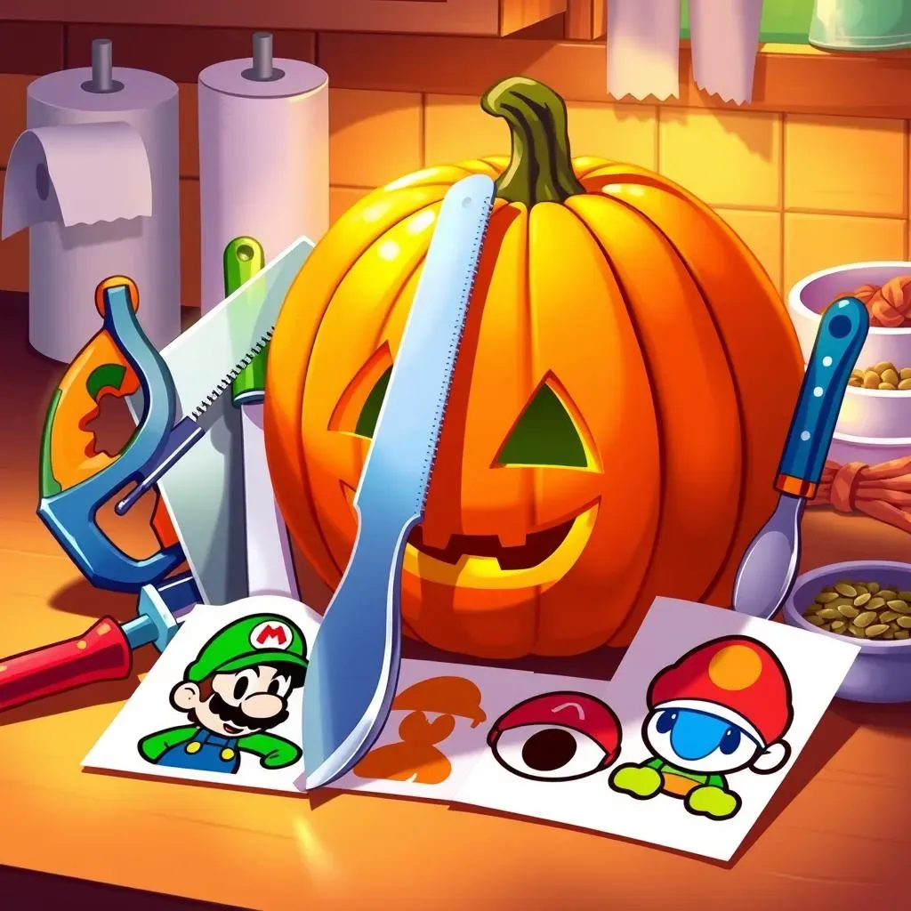 Gathering Your Gear for a Mario Pumpkin Masterpiece